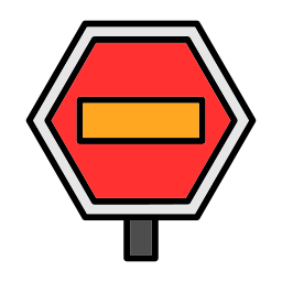 Road sign icon