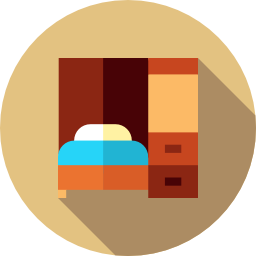 Łóżko w szafie ikona