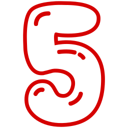 다섯 icon