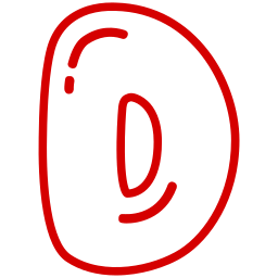 文字d icon