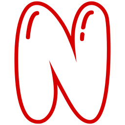 文字n icon