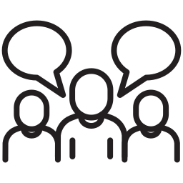 comunicación icono