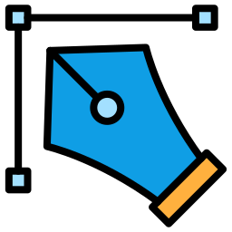 Pen curve icon