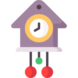 Christmas clock icon