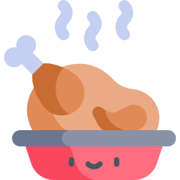 poulet grillé Icône