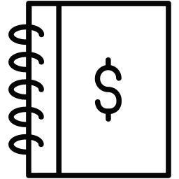 Cash book icon