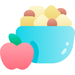 Apple salad icon