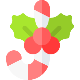 Christmas holly icon