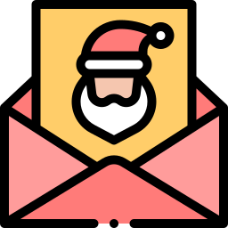 Christmas letter icon