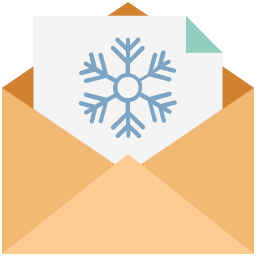 Christmas letter icon