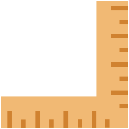 Decimal ruler icon