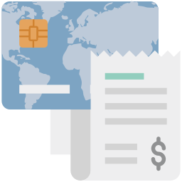 creditcard rekening icoon