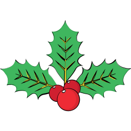 Christmas mistletoe icon