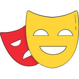 máscara de actor icono