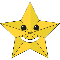 estrella de decoracion icono