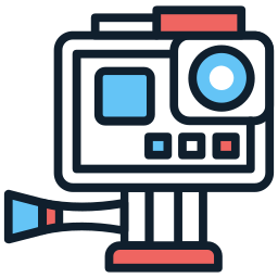 caméra d'action Icône