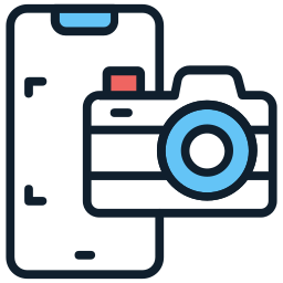 fotocamera del telefono icona