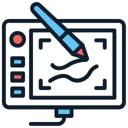 digitaal kunstwerk icoon