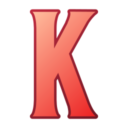 Letter k icon