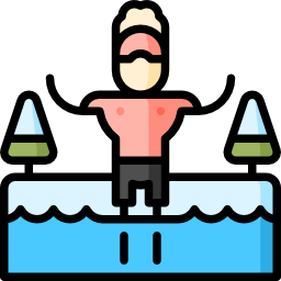 pływanie na lodzie ikona