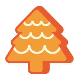 Christmas cookie icon