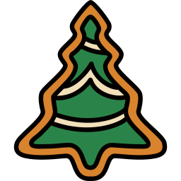 Gingerbread cookie icon
