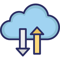 almacenamiento en la nube icono