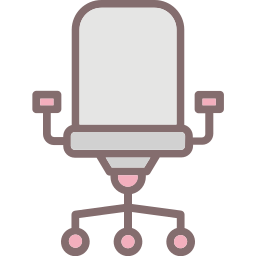 silla giratoria icono