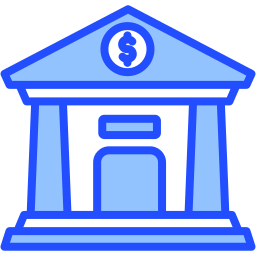Здание банка иконка