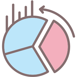 diagramme circulaire Icône