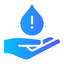 Water crisis icon