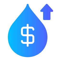 preço da água Ícone
