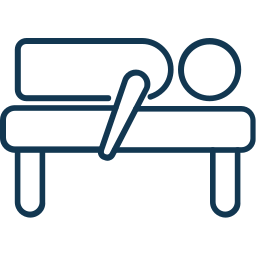 Massage bed icon