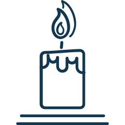 Spa candle icon