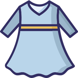 Girl dress icon