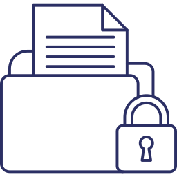 Secure data folder icon