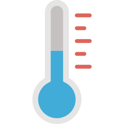 thermomètre météo Icône