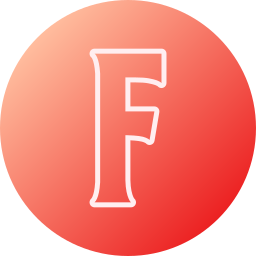 Letter f icon