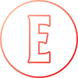 Letter e icon