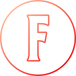 Letter f icon