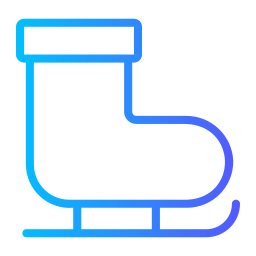 Ice skating shoes icon