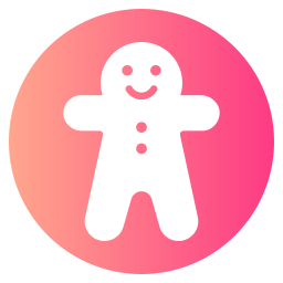 Gingerbread man icon