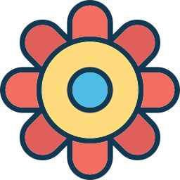 複数の花びらを持つ花 icon