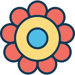 종이접기 꽃 icon
