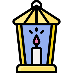 lampada a candela icona
