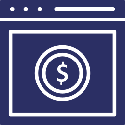 sitio web financiero icono