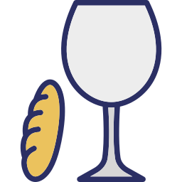 Glass and egg icon