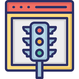 Online web traffic icon