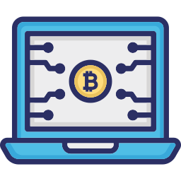 Cryptocurrency web icon