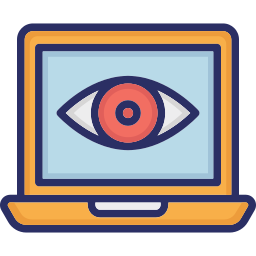 Web eye monitoring icon